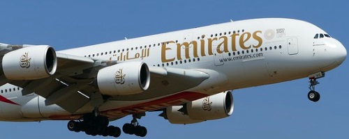Flugzeug in Dubai