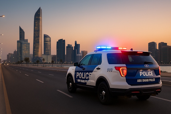 Polizeiauto in Abu Dhabi