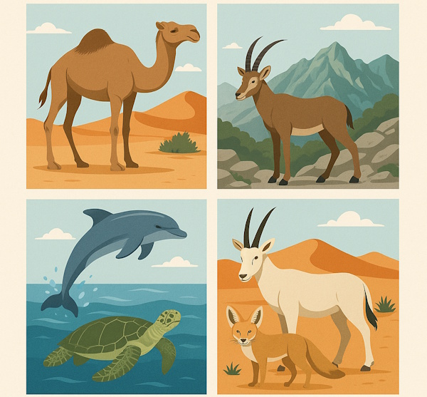 Wichtige Tiere im Oman